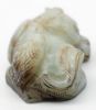 Picture of Chinese Carved Jade Triadic Group of a Foo Dog with Bird and Snake